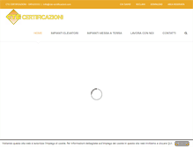 Tablet Screenshot of cte-certificazioni.com
